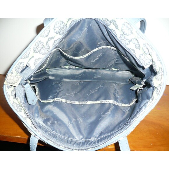 Vera Bradley Women's Nomadic Floral Zipper Shopper Inner Pocket Tote Bag Blue - Picture 7 of 7